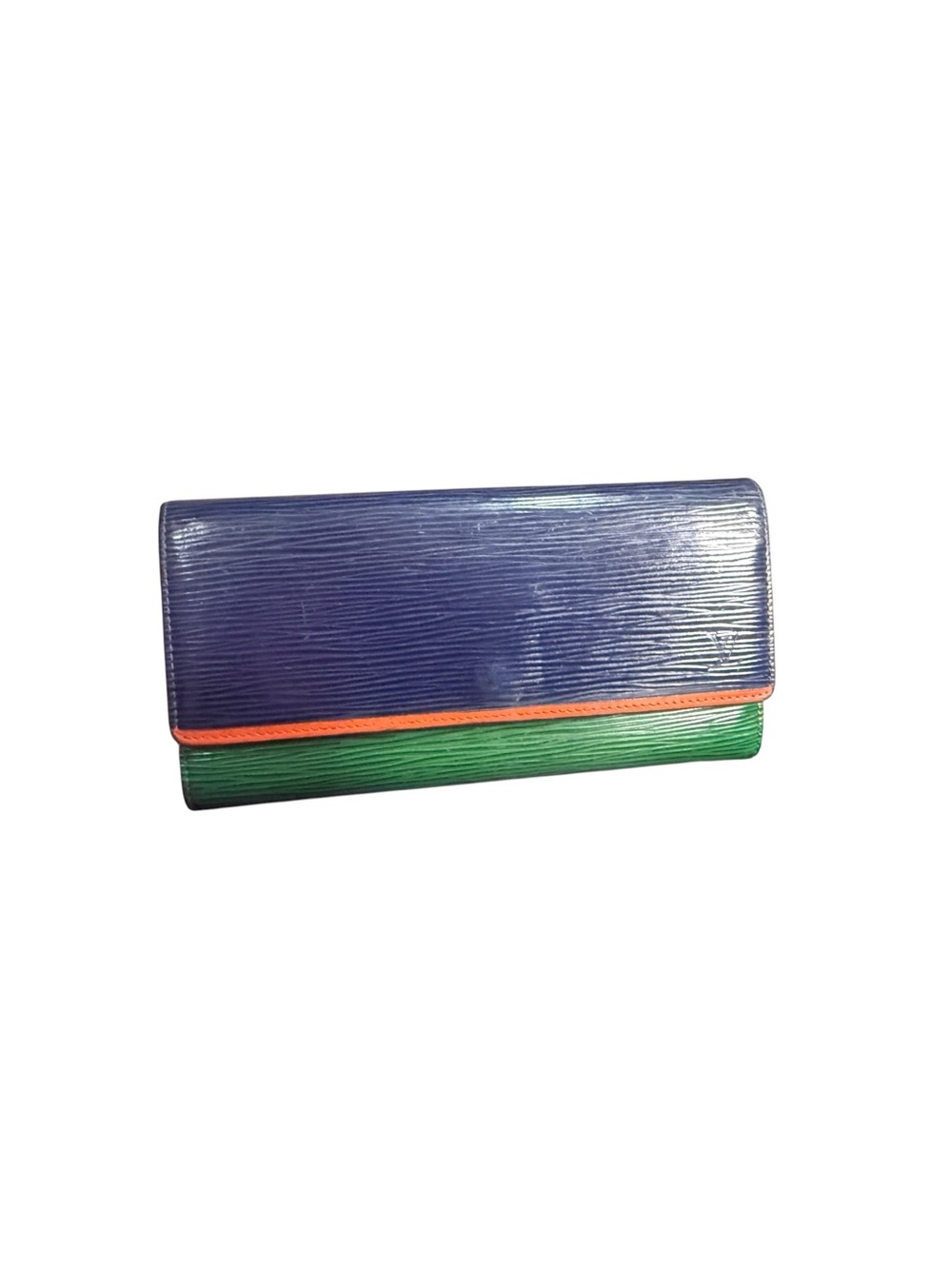 Louis Vuitton Vintage Epi Toledo Blue Borneo Green Long Wallet Authenticated - Picture 6 of 11